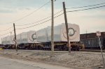 QTTX Flat cars with load
